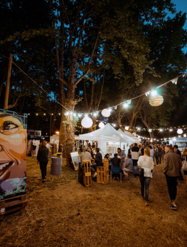 Wild summer festival extérieur nuit