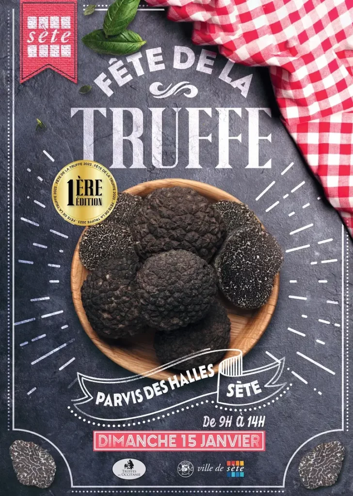 Affiche fête de la Truffe à Sète