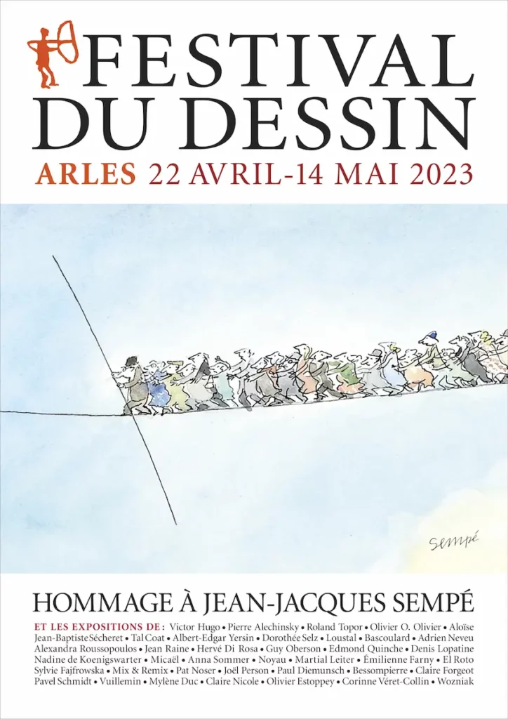 Hommage à Sempé festival du dessin Arles