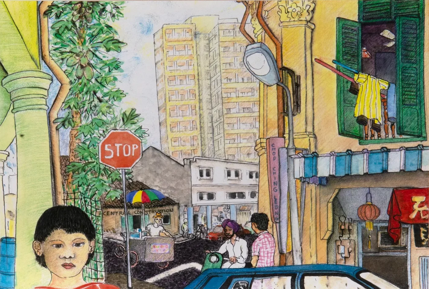 © Gilles Massot, Singapore, Rangoon Road,1991.