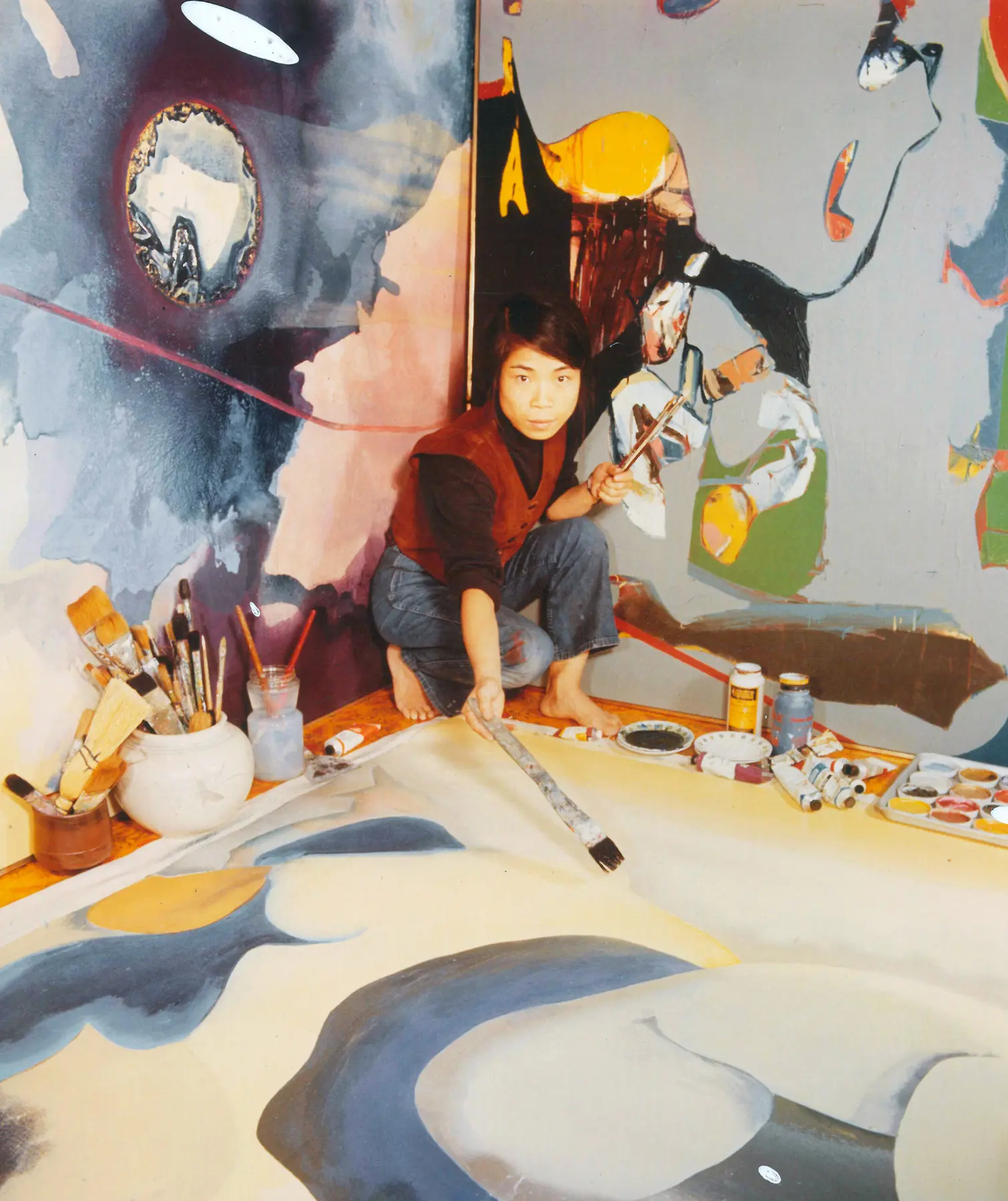 action geste peinture