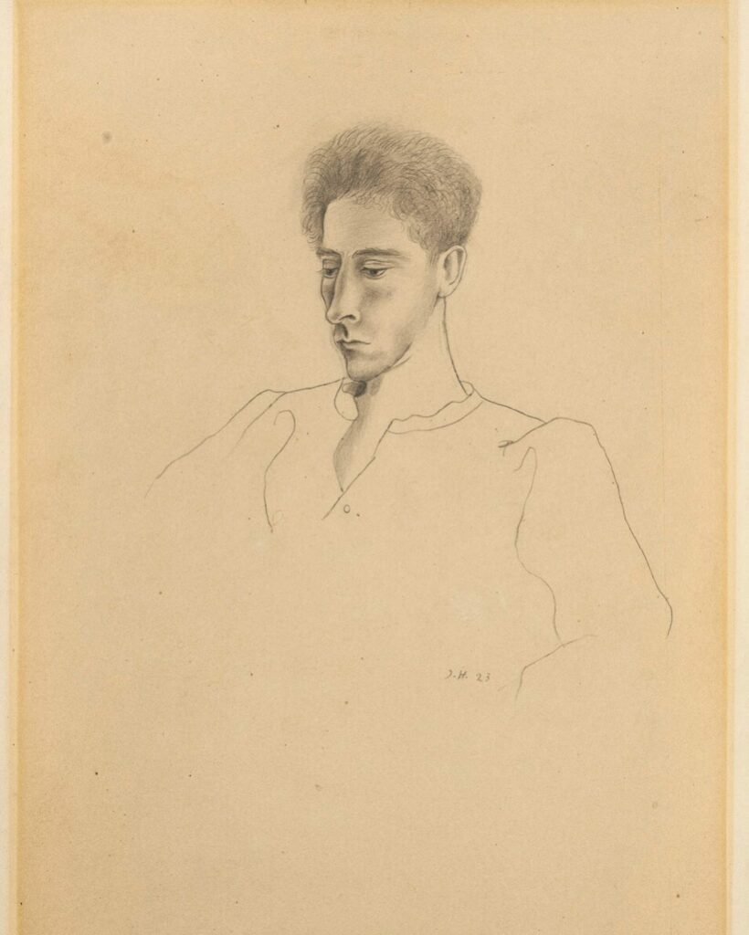 Portrait de Jean CocteauCrayon sur papier Jean Hugo 1923- Collection Pierre Le-Tan