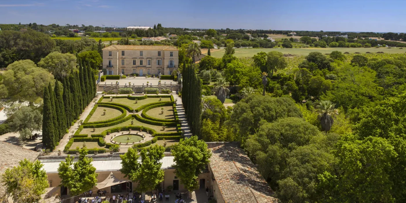 Château de Flaugergues, jardin à la française