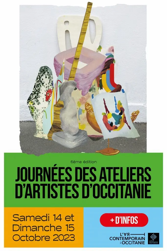 Affiche de la 6e édition des Journées des Ateliers d'Artistes d'Occitanie