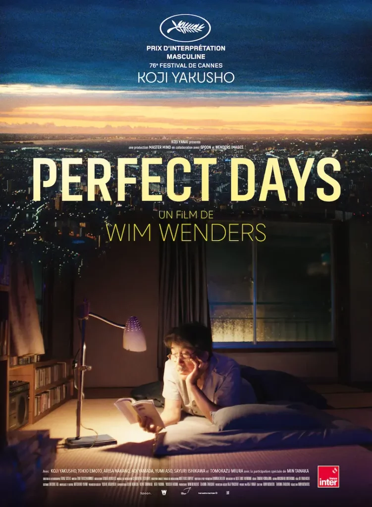 Affiche Perfect days Les sorties cinéma du 29 novembre