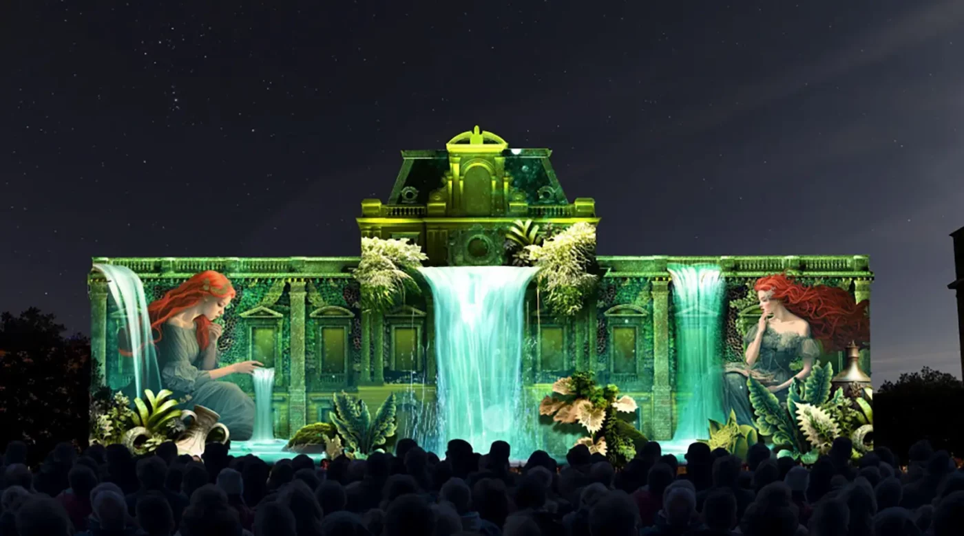 Visuel projection Légendes aquatiques - Préfecture - Montpellier