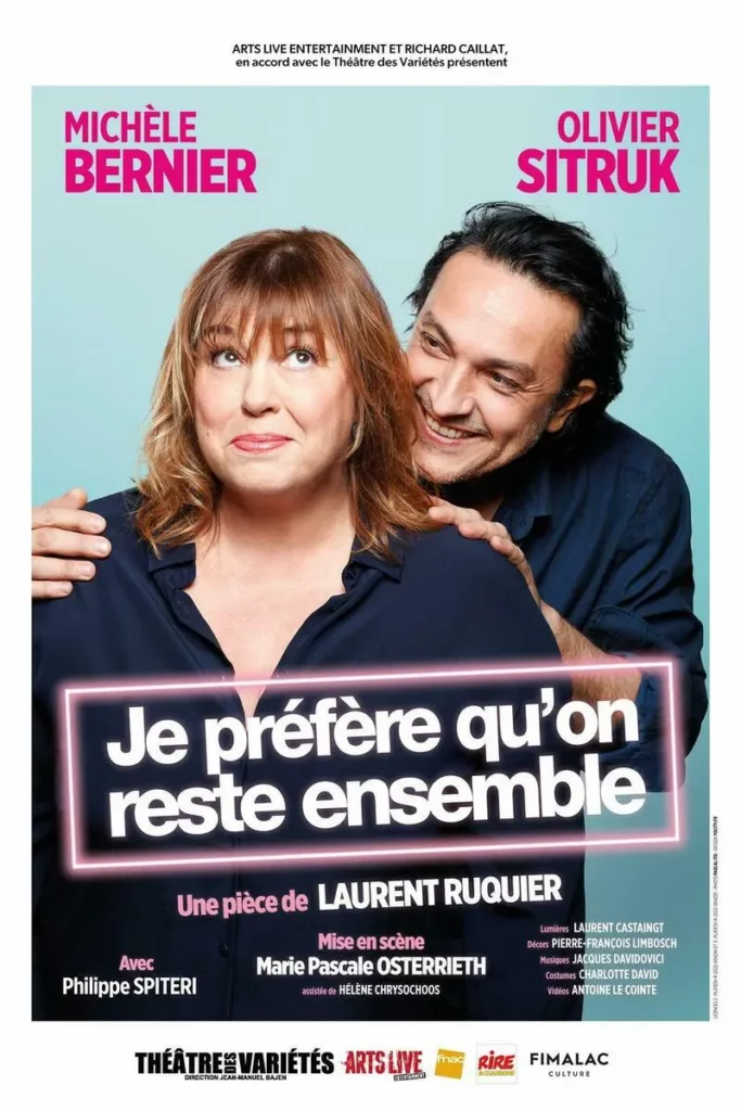 Michèle Bernier et Olivier Sitruk à l'Opéra Comédie