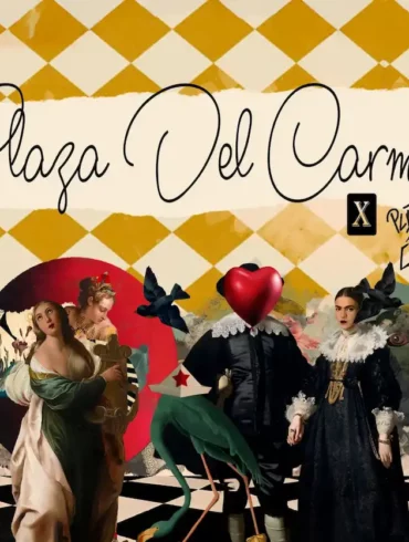 Collage numérique de PLAZA DEL CARMEN mêlant esthétique Renaissance et figures iconiques revisitées. enfin la boutique