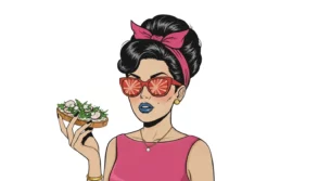 Illustration de l’affiche du festival Sainte Tartine 2026, célébrant la tartine et la gastronomie occitane à Montpellier.