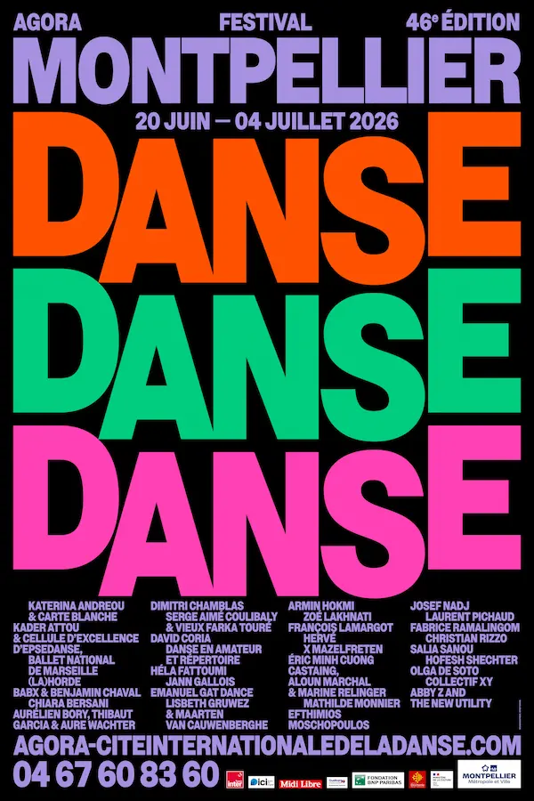 Affiche Festival Montpellier Danse