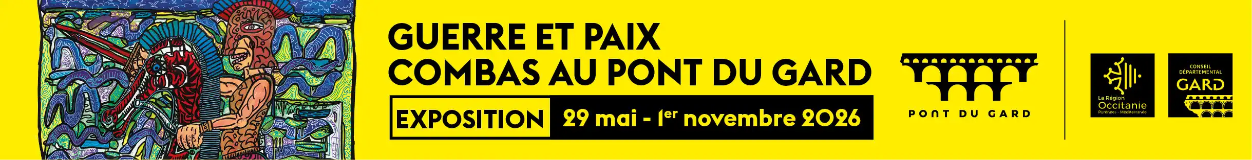 Pub expo Combas Pont du Gard